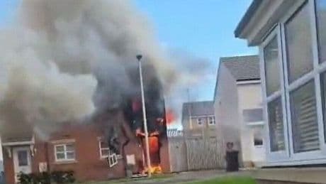 Watch as firefighters battle huge house fire in Hamilton