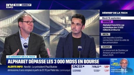 Alphabet dépasse les 3 000 milliards de dollars en bourse - 16/09