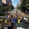 Brazil ex-leader Jair Bolsonaro rallies supporters in Sao Paulo to protest his Supreme Court trial