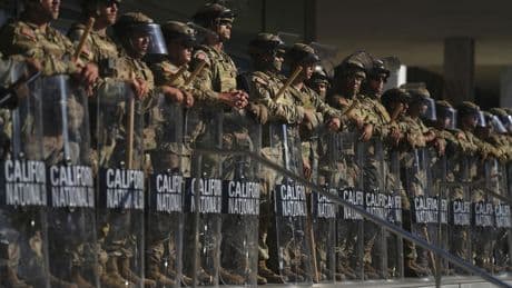 Judge questions Trump's use of troops in California