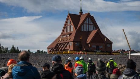 Why a 113-year-old, wooden church in Sweden was rolled away