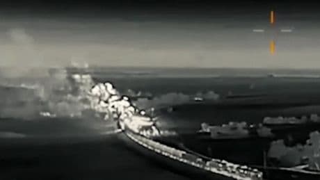 Dramatic moment Ukraine wipes out Russian fuel train as drones swarm on Moscow
