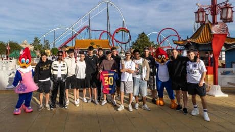 Así fue la celebración de los jugadores del Barça en PortAventura World