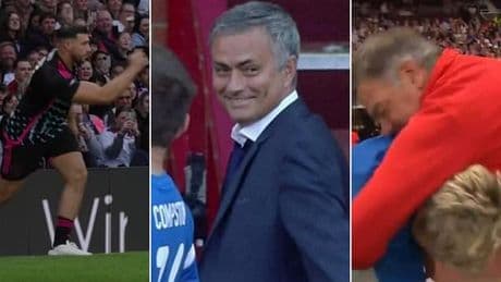 Soccer Aid's most memorable moments from Jose Mourinho's dark arts on Olly Murs, Sam Allardyce wrestling a One Direction star and THAT Tommy Fury throw in