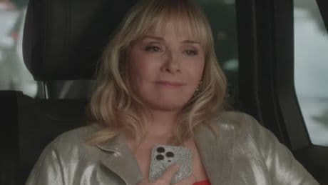 Sex and the City star Kim Cattrall’s character Samantha Jones returns to spin-off show for brief exchange