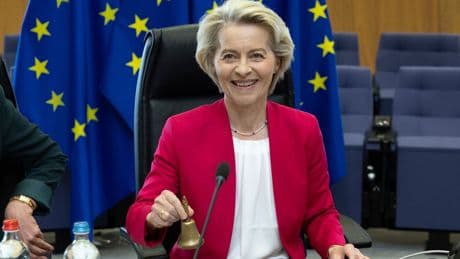 Ursula von der Leyen honored with award for contributions to European unity
