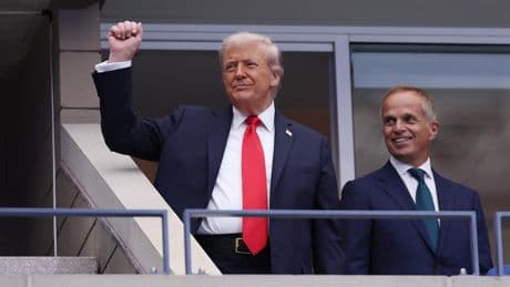 Donald Trump Receives Boos While Attending US Open Men’s Final (Photos)