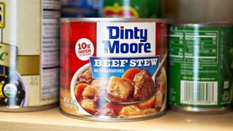 Urgent recall of 256,000 pounds of canned beef stew over fears they contain wood pieces