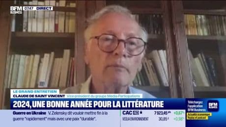 Marché du livre: "On sera globalement en 2025 sur un marché de l'édition en régression", estime Claude de Saint Vincent (groupe Media-Participations)