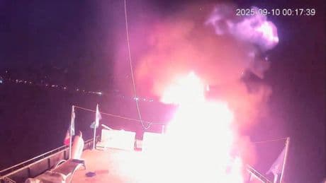 La Flotilla Sumud, que lleva ayuda a Gaza, denuncia un nuevo "ataque con dron" en Túnez