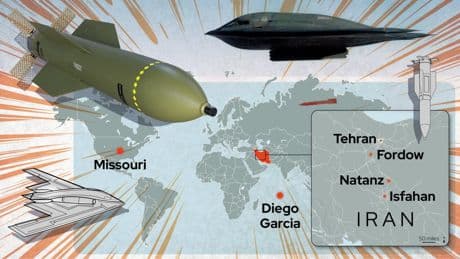How a stealth bomber ‘bunker buster’ strike on Iran’s nuclear sites would look
