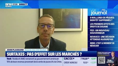 Augmentation des droits de douane américains: "Pour l'instant, tout va dans le sens" de Donald Trump