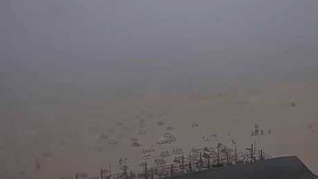 Natuurfenomeen gefilmd: zeevlam op Zandvoort zet strand in de mist