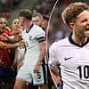 England and Spain's U21s stars involved in heated 22-man BRAWL at full time after Lee Carsley's men reach Euros semi-finals