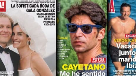 Cayetano magullado y Escassi soltero, protagonistas de las revistas de los miércoles