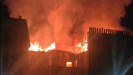 Man killed in four-storey blaze with 40 people evacuated from their homes