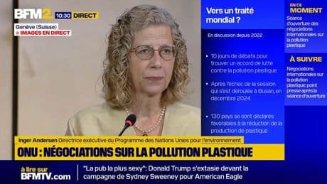 "Le monde entier va se noyer dans la pollution par le plastique", avertit la directrice exécutive du Programme des Nations unies pour l’environnement