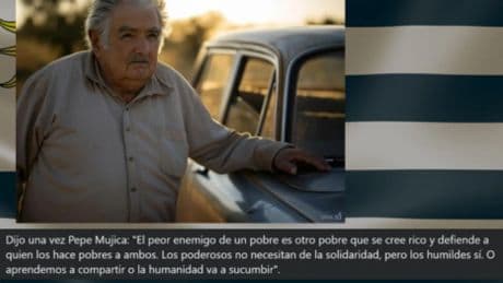 No hay ninguna prueba de que Pepe Mujica dijera que “el peor enemigo del pobre es el pobre que se cree rico&quot;