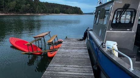 Ermittlungen: Trio mit Bierbank-Boot aus dem Verkehr gezogen