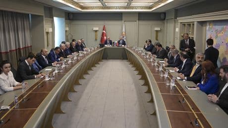 Azerbaycan heyetinden AK Parti'ye ziyaret
