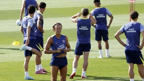 El Atlético retoma el trabajo con la plantilla dividida en dos grupos