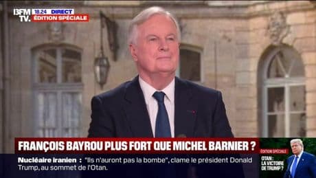 Budget de la défense: "On a raison de le faire", déclare Michel Barnier après l'engagement des pays de l'OTAN à investir 5% de leur PIB