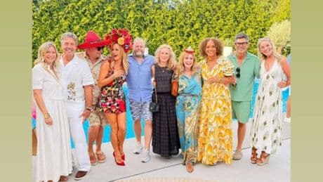 Inside Amanda Holden star-studded house party as Alan Carr pushes soap icon into pool