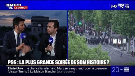 Finale de la Ligue des Champions : des milliers de personnes se sont regroupées sur les Champs-Élysées pour le match PSG-Inter