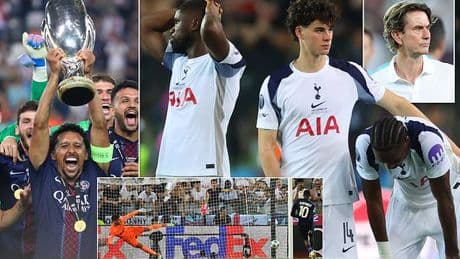Thomas Frank's style of football could hardly be more distinct from Ange's but the drama remains, writes MATT BARLOW as Spurs come agonisingly close to shocking PSG in Super Cup