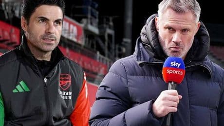 Jamie Carragher lays out worrying Arsenal sack theory for Mikel Arteta