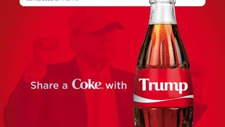 Trump 'cambia' la receta de la Coca-Cola