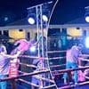 Bizarre moment boxer gets ELECTRIC SHOCK and collapses during 'Weed Boxing' event in Thailand