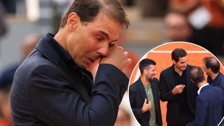 Rafael Nadal brought to tears by emotional French Open farewell surprise from biggest rivals