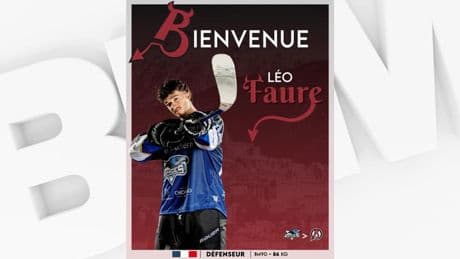 Ligue Magnus: Léo Faure quitte les Rapaces de Gap et rejoint les Diables Rouges de Briançon