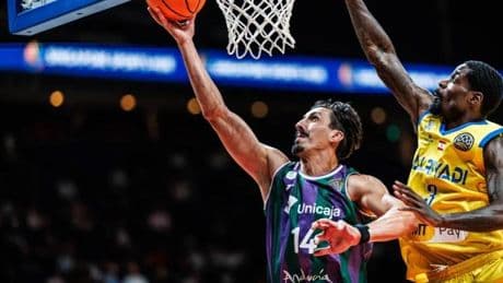 Djedovic (Unicaja), baja ante el Surne Bilbao por una lesión muscular