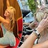 Lady Lola Bute's princess party! Model aristocrat dances the night away in a tiara as she's chauffeured around London in a glitzy bus for her 26th - after THAT debauched 25th bash