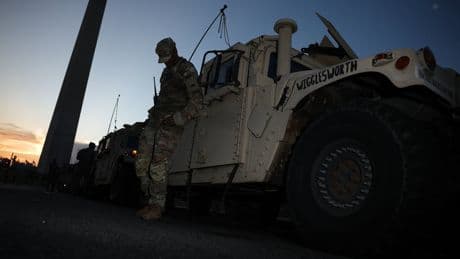 National Guard troops on the streets of DC to fight what Trump calls ‘out of control’ crime in the nation’s capital