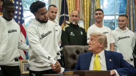 Bei Besuch im Weißen Haus: Juventus Turin erlebt kuriosen Trump-Moment