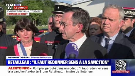 Pompier percuté dans un rodéo: "Cette société a engendré une fabrique de barbares", assure Bruno Retailleau