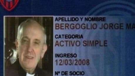 88235, el número de socio del Papa del equipo de San Lorenzo que predijo su muerte