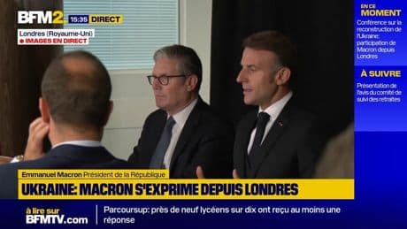 Ukraine: "Nous avons un plan qui est prêt" après la conclusion d'un cessez-le-feu, assure Emmanuel Macron