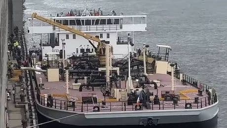 One dead and two injured after sewage boat explodes on New York's Hudson River