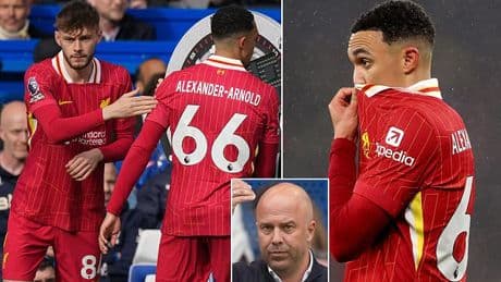 Trent Alexander-Arnold BENCHED by Arne Slot as Liverpool boss makes decision following Anfield exit announcement