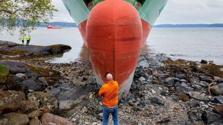 Man wakes up to find 10,000 tonne cargo ship crashed into garden