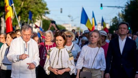 Macron, Merz et Tusk en Moldavie pour soutenir Maia Sandu à un mois d’une élection cruciale