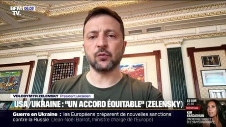 Volodymyr Zelensky salue l'accord "véritablement équitable" signé avec les États-Unis