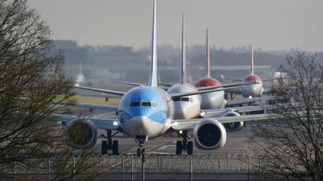 Live view of Heathrow Airport after air traffic control outage grounds flights