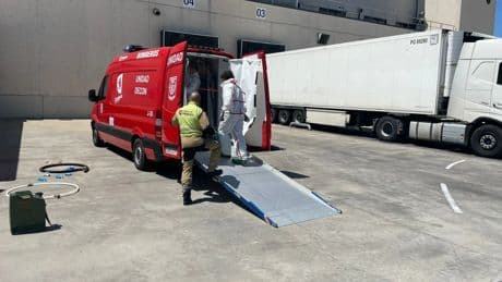 Evacuadas unas 800 personas por una fuga de amoníaco en una empresa de Zaragoza