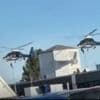 Incredible moment special forces’ helicopters carry out secret drop drills outside Tesco as amazed shoppers watch