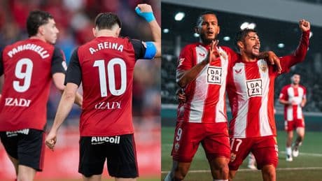 Mirandés - Almería: horario y dónde ver hoy en TV el partido de la jornada 41 de LaLiga Hypermotion